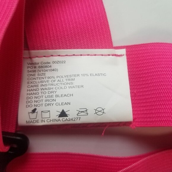 Safety Workbelt HI Viz Suspenders Reflective One Size Adjustable Pink with Grey - Picture 6 of 7